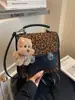 Mochila Retro Estampado de Leopardo Moda Femenina Casual Estudiante Bolsa Escolar 2025 Nueva Mochila Ligera de Gama Alta