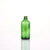 Botella de Vidrio Verde para Aceite Esencial, Botella con Gotero y Atomizador, Botella Transparente a Prueba de Luz para Muestras de Líquido Cosmético, Botella de Perfume