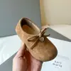 Zapatos Casuales de Cuero para Niños 2026 Verano Nuevos Versión Coreana Retro Zapatos de Princesa para Niños Mayores con Lazo