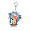Diseño en Capas Llavero Acrílico de una Pieza Doble Cara Luffy Periférico de Anime Colgante para Mochila En Stock para Dropshipping