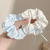 Scrunchie de rede de renda de bolinhas novo estilo coreano com um toque vintage e sofisticado, adequado para rabos de cavalo, um acessório de cabelo para meninas