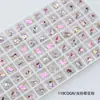 Taladro de uñas Dongzhou 8*6 broca octagonal larga de fondo puntiagudo explosiones de la red social taladro para decoración de uñas taladro de vidrio brillante venta al por mayor