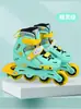 Patins Infantis Iniciantes Dq Sapatos Profissionais de Patinação para Meninos e Meninas Rodas Full Flash Ajustáveis Sapatos Casuais de Freestyle
