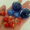 Canicas de Vidrio que Brillan en la Oscuridad 16-25 mm Canicas Decoración para Acuario Regalo de Cumpleaños Infantil para Pedir Deseos Bolas Rodantes de Siete Colores