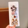 Exquisitos y Lindos Pasadores a Cuadros para el Cabello con Ositos, Flores, Corazones y Lazos Que No Dañan el Cabello, Pasadores Estilo Bosque para Niños, Nuevos Accesorios para el Cabello