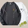Moletom pesado de 300g com gola redonda, novo produto de outono, corte solto, espessado, gola alta, pulôver de manga longa, camisa básica casual e versátil
