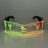 2024 nueva tecnología de gafas plegables barra de gafas luminosas gafas de discoteca gafas de fiesta coloridas transfronterizas
