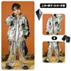 Ropa de Moda Street Dance Infantil Niños Traje plateado Xi Hip Hop Infantil Calle Frita Niñas Tambor Ropa de Actuación Día de Año Nuevo