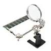 Pinza de cocodrilo totalmente metálica soldador eléctrico herramienta de detección de chips de teléfono móvil de placa de circuito de reparación lupa de identificación de 60 mm