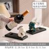 Estante para vinos de estilo europeo, vitrina para vinos, porche, sala de estar, decoración, aparador, luz de lujo, decoraciones para el hogar, estante de almacenamiento de conejo, venta al por mayor