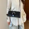 Nueva Moda 2026 Bolso de Mano Tejido Texturizado de Otoño para Mujer, Bolso Pequeño Cuadrado para Hombro, Diseño Único de Bolso Cruzado Texturizado