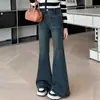 Pantalones Vaqueros de Otoño e Invierno para Niñas 2026 Estilo Coreano Chica Dulce Tallas Medianas y Grandes para Niños Vaqueros de Campana Gruesos de Felpa Transfronterizos