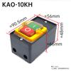 Kao-5M 10Kh Interruptor de Control de Taladro de Banco de Botón Pulsador Impermeable Controlador Bs211 216 230