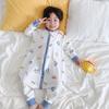 Saco de dormir de manga larga para niños de primavera y verano, algodón Lycra sin costuras, ropa delgada para escalar, mameluco de algodón suave para bebé, una generación de pelo
