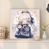Pintura al Óleo Digital Bidimensional de Fungina de Genshin Impact DIY Pintado a Mano para Colorear Personaje Bidimensional Xiangzhongli Pintura al Óleo Acrílica