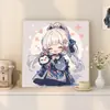 Genshin Impact Pintura al Óleo Digital DIY Dios del Agua Furina Animación Bidimensional Periférico Caricatura Pintura Decorativa Pintada a Mano Venta al por Mayor