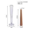Xiongwei Redondo Dentes Finos Trapezoidal Modelo de Vela Acrílico PC Molde de Vela Estilo INS Artesanal Molde para Vela de Aromaterapia