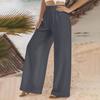 2023 Pantalones Elásticos Nuevos Pantalones Casuales de Lino para Mujer