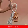 Colgante de llavero DIY estilo Tang de los Doce Zodíacos, charm para bolso, colgante, regalo de artesanía de madera estilo chino