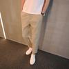 Pantalones de traje de verano para hombre pantalones rectos pantalones capri holgados pantalones casuales coreanos de moda pantalones para hombre pantalones de traje pequeño sin planchado