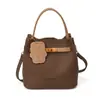 El Bolso Cubo de Moda de Este Año 2025 Bolso de Mano Nuevo de Invierno con Patrón de Lichi, Bolso Cruzado Vintage Madre e Hija para Mujer