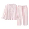 Pijama para niñas, algodón nube manga larga, nuevo estilo primavera y otoño, conjunto de dos piezas de otoño para niñas, ropa de casa para niños grandes, adecuado para usar al aire libre