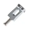 Pestanas de Ponte para Guitarra Elétrica, Conjunto de 6, Pestanas para Tremolo St Single, Pestanas de Metal Cromado para Cordas, Peças de Guitarra Elétrica