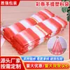 Bolsa de Plástico Portátil Rayada para Compras Tienda Super Bolsa para Empaque para Llevar Bolsa Portátil Vespa para Empaque de Comida