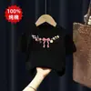 Blusas Casuais de Verão para Meninas, Respiráveis, de Manga Curta, Algodão Puro, Modernas e Fofas, Novo Estilo, Manga Meia-Manga, Versáteis