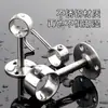 Suporte de Barra de Toalha de Aço Inoxidável, Varal para Secar Roupas, Suporte de Flange, Barra para Pendurar Roupas, Porta-Toalha com Passagem Central, Suporte de Pendurar, Varão de Cortina, Móveis