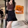 Colección Nueva de Verano 2026: Falda de Sirena con Dobladillo de Volantes Dulces, Minifalda de Cintura Alta para Mujeres Petites, Estilo Hot Girl