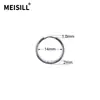 Pendientes de Aro Lisos de Acero Inoxidable Meier Pinzas para Orejas de Espiral de Superficie Lisa Pendientes Redondos de Alambre Simple de Acero Inoxidable Fábrica de Joyería