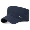 Chapéu Esportivo Casual de Metal com Borda Perfurada Respirável para Verão, Topo Reto, Proteção Solar para Esportes ao Ar Livre, Chapéu de Secagem Rápida