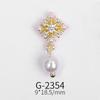 Nail jewelry atacado on-line celebridade nail art ouro real zircão Mickey urso Pérola micro incrustado unha diamante decoração G-2335