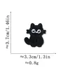 Patches de tecido bordados, patches bordados à máquina, gatinho preto estilo healing, fornecimento direto do fabricante, patches para decoração de roupas e bolsas, atacado