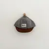 Boné Simples com Logo de Letra Listrada para Bebê Chapéu de Outono à Prova de Vento para Meninos e Meninas Boné Quente