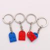 Colgante de Bloque de Construcción Redondo de Borde Redondeado de 2x2 de un Solo Lado con Agujero Colgante para Llavero de Bolso con Forma de Corazón Accesorios para Joyería DIY