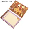 Garfield Gato Amarillo Pequeño Bloc de Notas de Clipboard A5 Desprendible, Cuaderno de Páginas de Color de Alta Estética, Cuaderno Rayado para Mensajes de Estudio Engrosado de 100g
