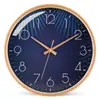 Reloj de Pared Silencioso Estilo Europeo Platino para Sala de Estar, Dormitorio, Oficina; Reloj de Pared Simple y Elegante; Reloj Moderno Creativo de Cuarzo