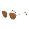 Gafas de sol americanas europeas y americanas Tendencia Genial Moda Gafas de sol poligonales para hombre Transfronterizas Nuevas Visera Gafas de conductor para conducir