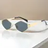 Óculos de Sol Rombus com Armação Pequena Personalizados Estilo Coreano 2025 para Mulheres 2024 Novos Óculos de Sol de Metal Anti-UV Sol Olhos