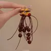Pendientes Rojos de Flor Doble Felicidad para Mujer, Modernos Pendientes de Botón Estilo Chino Nuevo, Recuerdos para Bodas y Fiestas, Pendientes Elegantes Versátiles