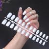 Média Longa Cabeça Quadrada Fosca Unha Falsa Cor Sólida Vestindo Armadura Venda por Atacado Multicolor Combinação Comércio Exterior Opcional Manicure