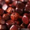Palo de Rosa/Sándalo Verde/Sándalo Negro Manualidades DIY Cuentas Cuadradas Pulidas Cuentas de Buda Cuentas Sueltas Pulsera Cuentas Semi-Acabadas