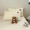 2026 Nuevo Modelo Algodón Puro Capa Única Funda de Almohada Oso Miler Pieza Única