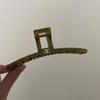 Pinza para el cabello estilo Chanel retro fresco grande de alta gama dulce elegante clip lateral accesorios para el cabello para mujeres