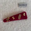 Horquilla lateral estilo rojo Año Nuevo Año del Caballo, Accesorio para el cabello exquisito de alta gama, Adorno pequeño, Pinza para flequillo, Accesorio para el cabello BB Clip
