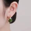 Pendientes populares de TikTok con temperamento dulce y artístico, pendientes de verano frescos con circonita de color caramelo, pendientes de moda de alta gama