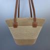 Moda para Mujer Bolso de Hombro Retro Cuero Lavanda Bolso Tejido de Paja para Mujer Bolso de Hombro Tejido Retro Bolso para Mujer Little Red Book