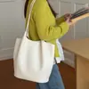 2026 Bolso Tejido Nuevo Bolso de Hombro de Alto Valor Bolso de Mano Estilo Coreano Moderno Versátil Bolso Tote para el Trabajo